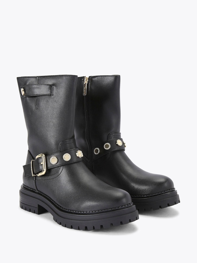 Carvela Black Headline Coin Boots - Image 4 of 4 Carvela Black Headline Coin Boots - Image 4 of 4