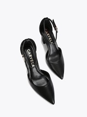 Carvela Black Carvela Refined Court Black Shoes - Image 2 of 5