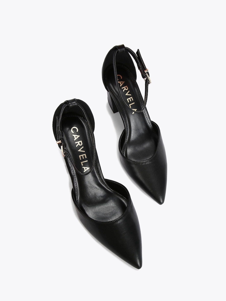 Carvela Black Carvela Refined Court Black Shoes - Image 2 of 5