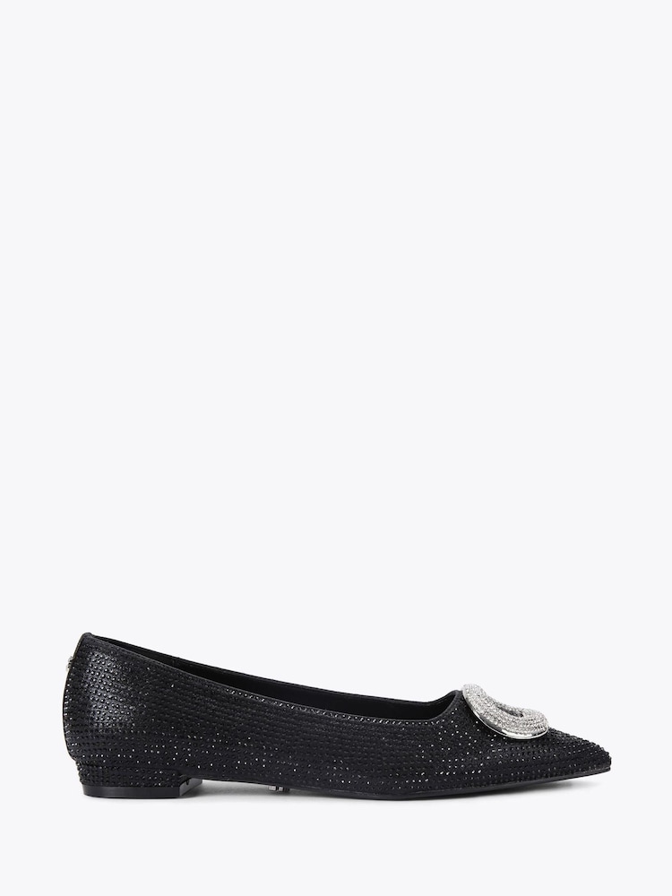 Carvela Black Rimini Flat Shoes - Image 1 of 4