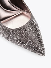 Carvela Grey Heatseal Court Shoes - Image 4 of 4
