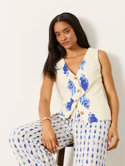 FatFace Indie Ivory Shells Waistcoat - Image 2 of 8