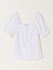 FatFace Jorden White Blouse - Image 6 of 6