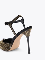 Kurt Geiger London Eagle Point Ankle Strap Black Shoes - Image 3 of 4