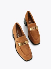 Kurt Geiger London Ingsley Heel Brown Loafer Shoes - Image 2 of 4