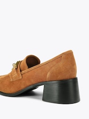 Kurt Geiger London Ingsley Heel Brown Loafer Shoes - Image 3 of 4