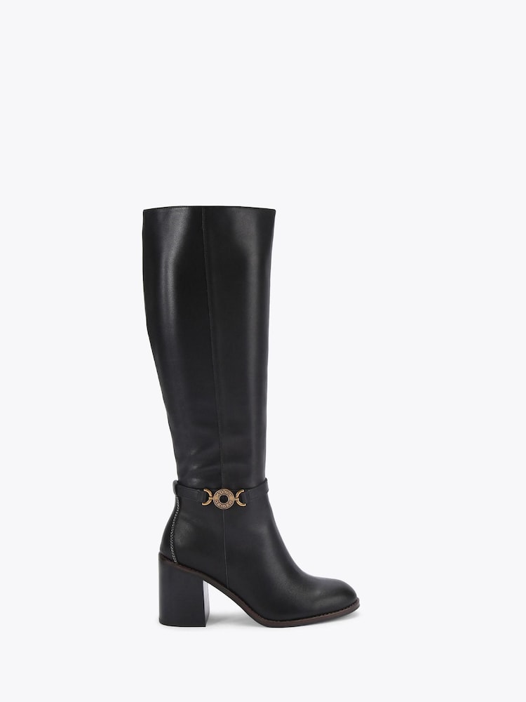 Kurt Geiger London Bromley Block Heel Knee Black Boots - Image 2 of 5