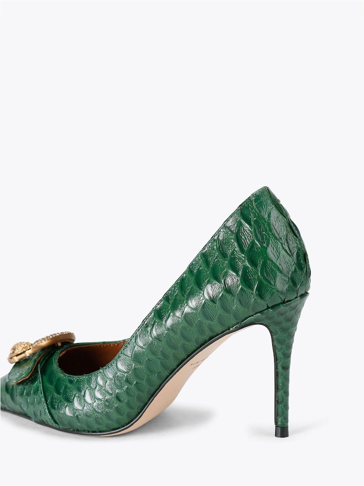 Kurt Geiger London Green Mayfair Court Small EGL Shoes - Image 4 of 4