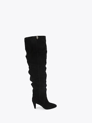 Kurt Geiger London Shoreditch OTK Slouch Black Boots - Image 2 of 5
