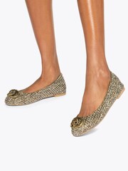 Kurt Geiger London Chelsea Ballerina Cream Pumps - Image 1 of 5