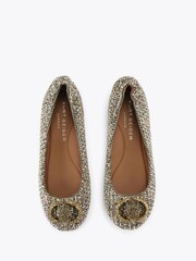 Kurt Geiger London Chelsea Ballerina Cream Pumps - Image 3 of 5