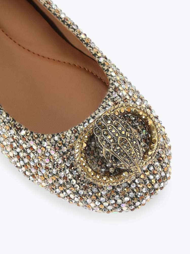 Kurt Geiger London Chelsea Ballerina Cream Pumps - Image 5 of 5