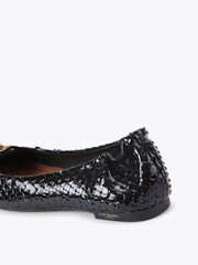 Kurt Geiger London Chelsea Ballerina Black Pumps - Image 3 of 4
