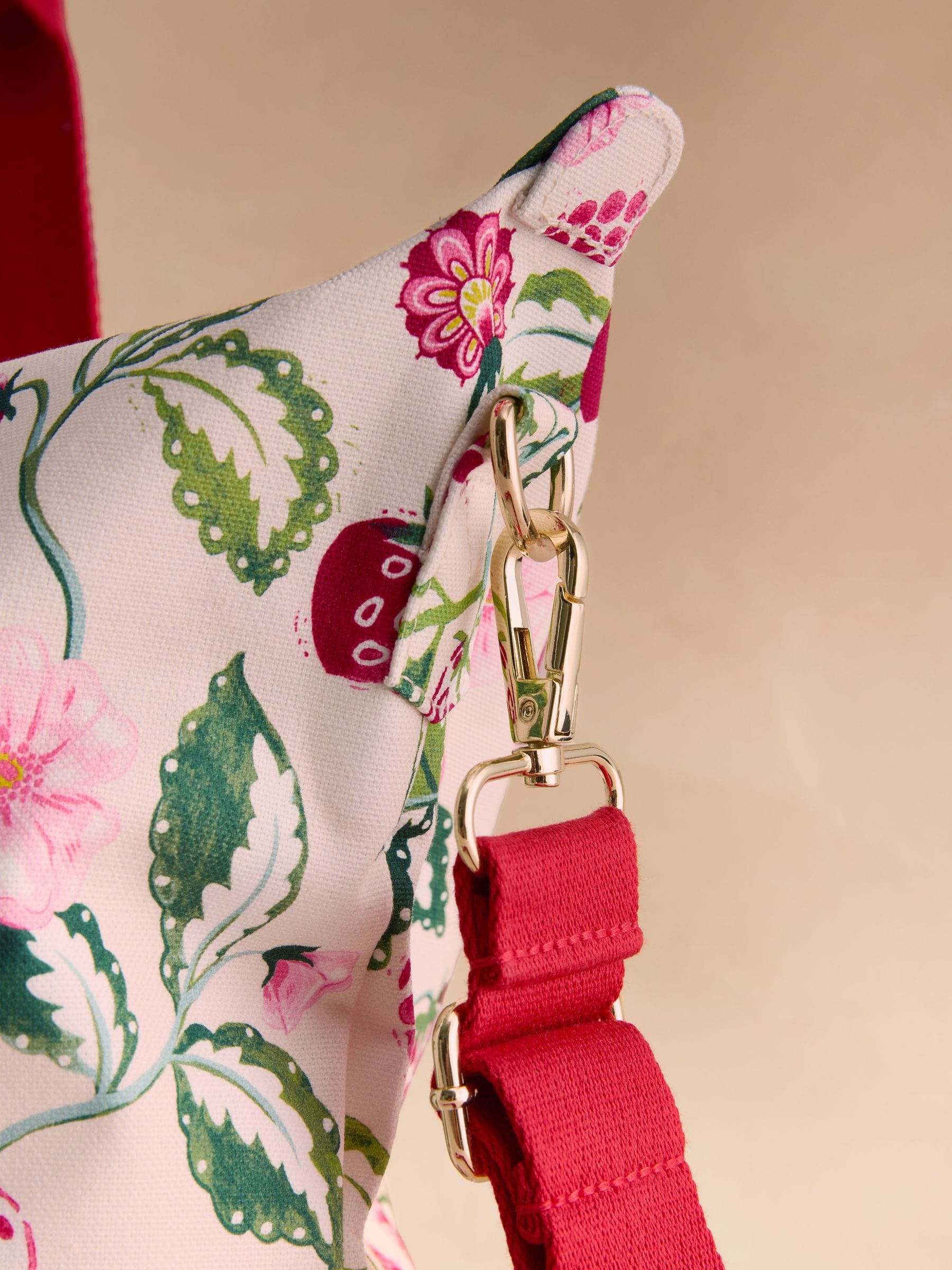 Buy Cath Kidston Pink Raspberry Print Overnight Weekender Bag from