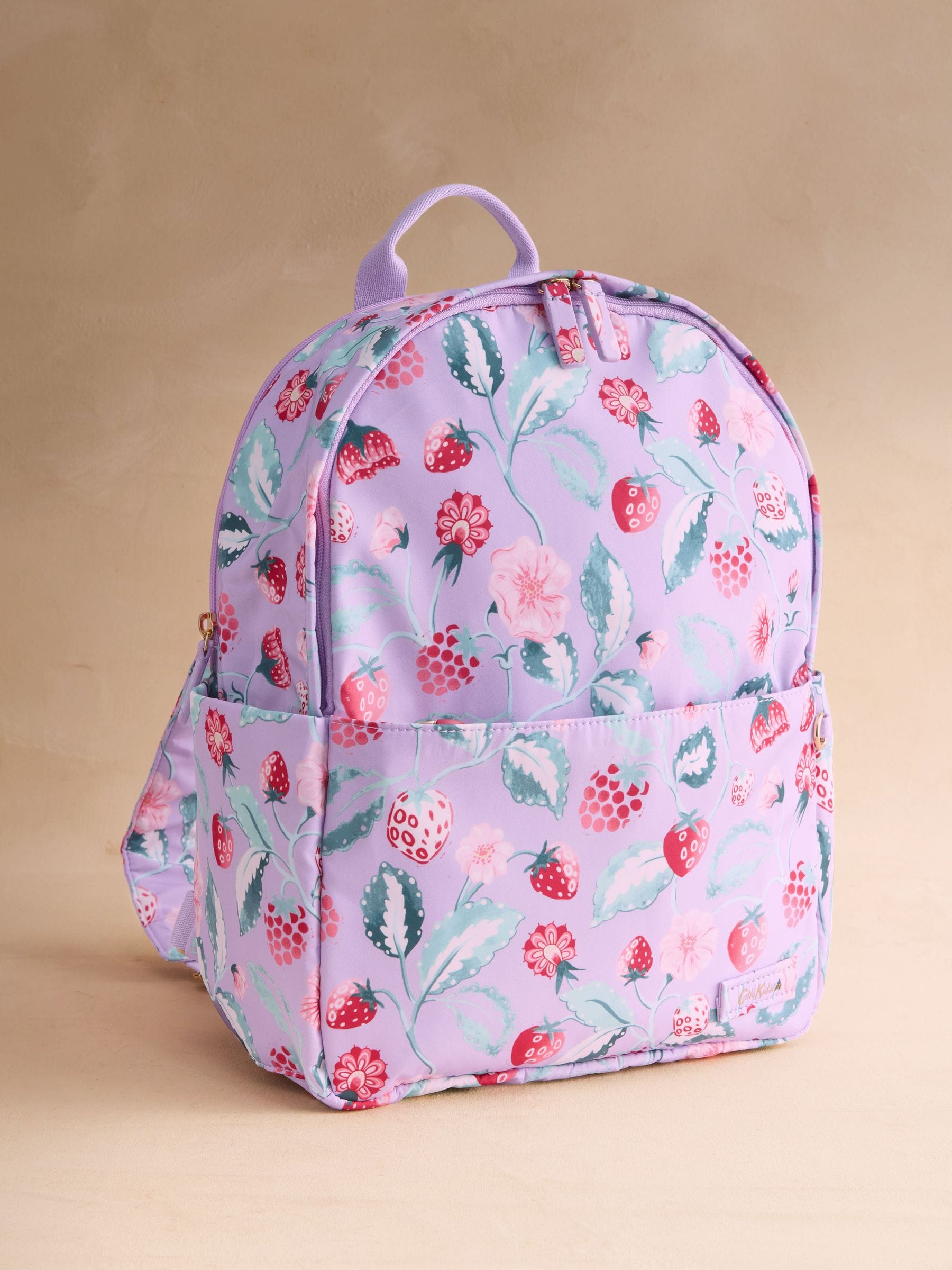 Buy Cath Kidston Pink Raspberry Garden Print Compact Backpack from