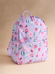 Cath Kidston Pink Raspberry Garden Print Compact Backpack - Image 6 of 8