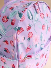 Cath Kidston Pink Raspberry Garden Print Compact Backpack - Image 8 of 8