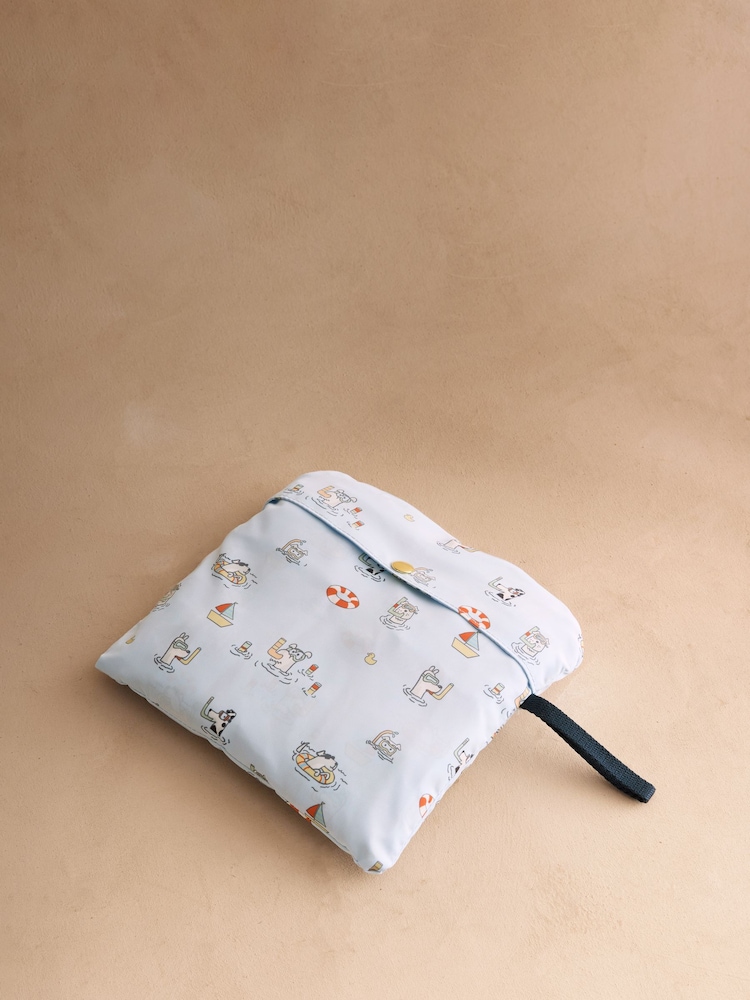 Cath Kidston Blue Stanley Dog Print Foldaway Backpack - Image 2 of 4 Cath Kidston Blue Stanley Dog Print Foldaway Backpack - Image 2 of 4