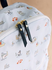 Cath Kidston Blue Stanley Dog Print Foldaway Backpack - Image 3 of 4