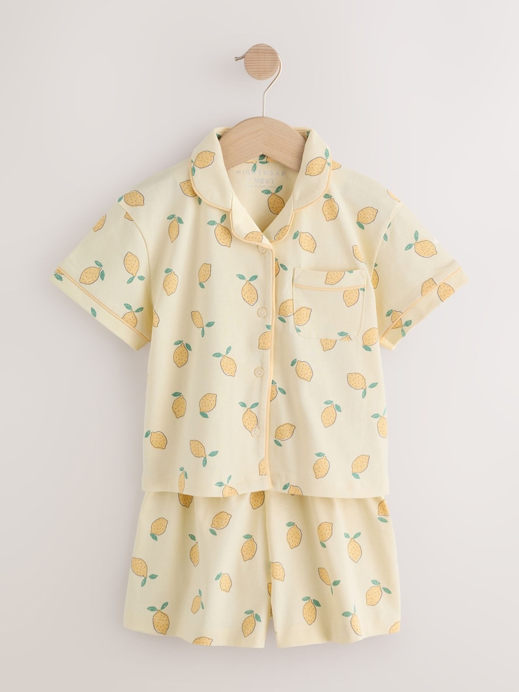 Yellow Short Button Through Pyjamas (3-16yrs) - Image 1 of 6