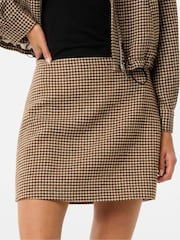 Forever New Brown Kaia Check Mini Skirt - Image 1 of 5