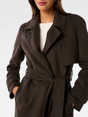 Forever New Brown Elise Felled Trench Coat - Image 3 of 5