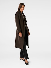 Forever New Brown Elise Felled Trench Coat - Image 4 of 5