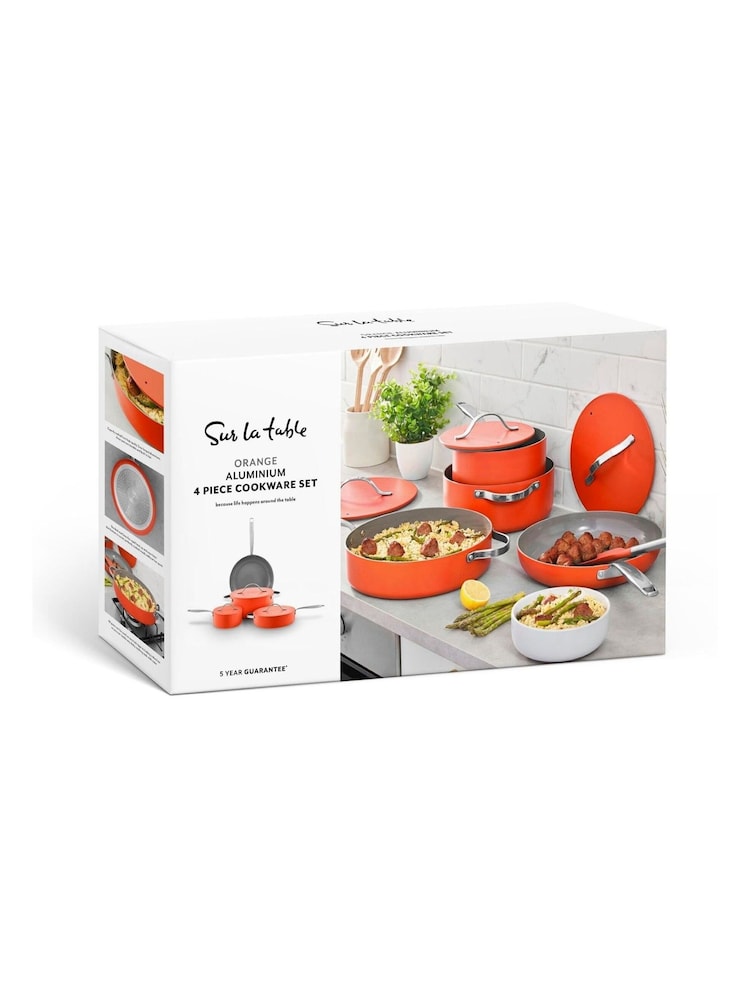Sur La Table Orange Colour Me Happy Cookware 4 Piece Set - Image 9 of 9