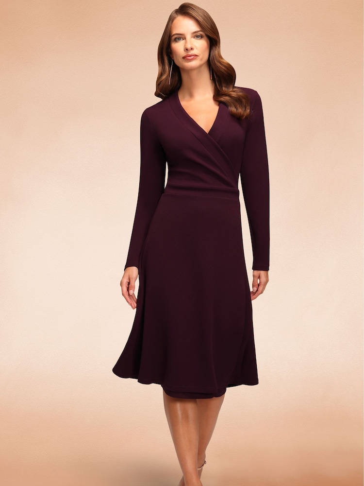 Hot Squash Purple The Wrap Dress - Image 1 of 6 Hot Squash Purple The Wrap Dress - Image 1 of 6