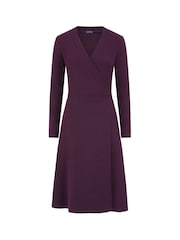 Hot Squash Purple The Wrap Dress - Image 6 of 6