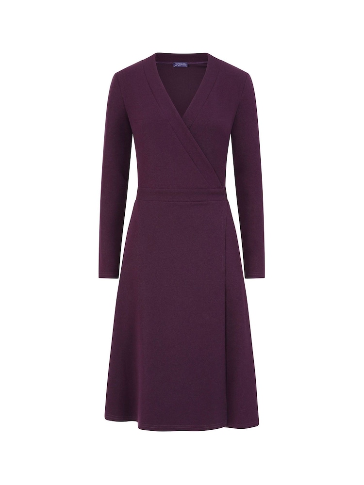 Hot Squash Purple The Wrap Dress - Image 6 of 6 Hot Squash Purple The Wrap Dress - Image 6 of 6