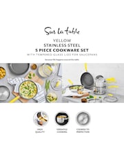 Sur La Table Yellow Colour Me Happy Cookware 5 Piece Set - Image 2 of 8