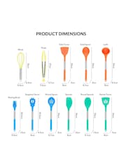 Sur La Table Assorted Colours Me Happy 12 Piece Utensil Set - Image 6 of 9