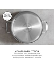 Sur La Table Stainless steel TriPly 24cm Casserole Pan with Lid - Image 5 of 9