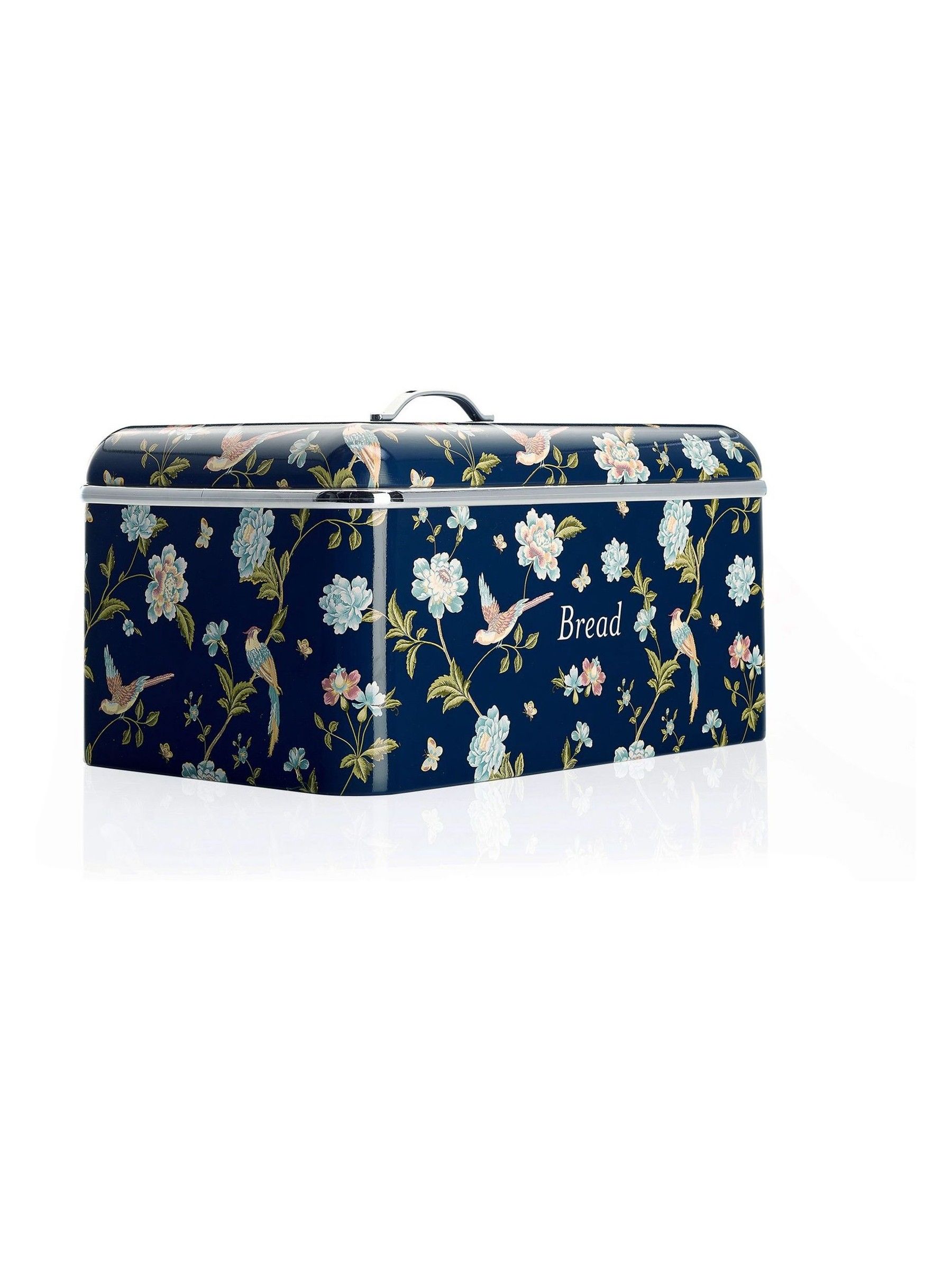 Laura Ashley Elveden Navy Large Bread Bins for Kitchen - Spacious Bread Box | Food Grade Metal BreadBin, Removable Lid, Keep Bread Fresh, Rust Resistant, Easy to Clean, Bread Storage Containers, Durable - Image 6