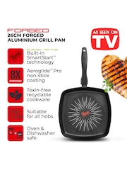 Tower Black Smart Start Forged 26cm Grill Pan - Image 2 of 12