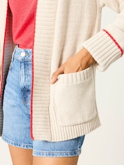 FatFace Ivory Shrimp Cardigan - Image 4 of 7