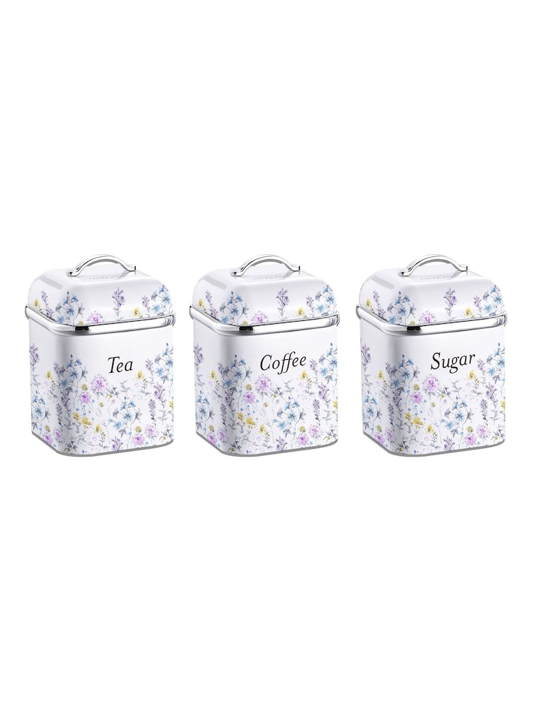 Laura Ashley Wild Meadow 3 Piece Canister Set - Image 1 of 2 Laura Ashley Wild Meadow 3 Piece Canister Set - Image 1 of 2