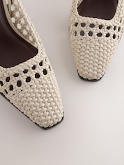 Bone Forever Comfort Weave Slingback Heels - Image 3 of 5