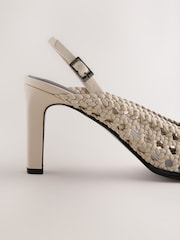 Bone Forever Comfort Weave Slingback Heels - Image 5 of 5