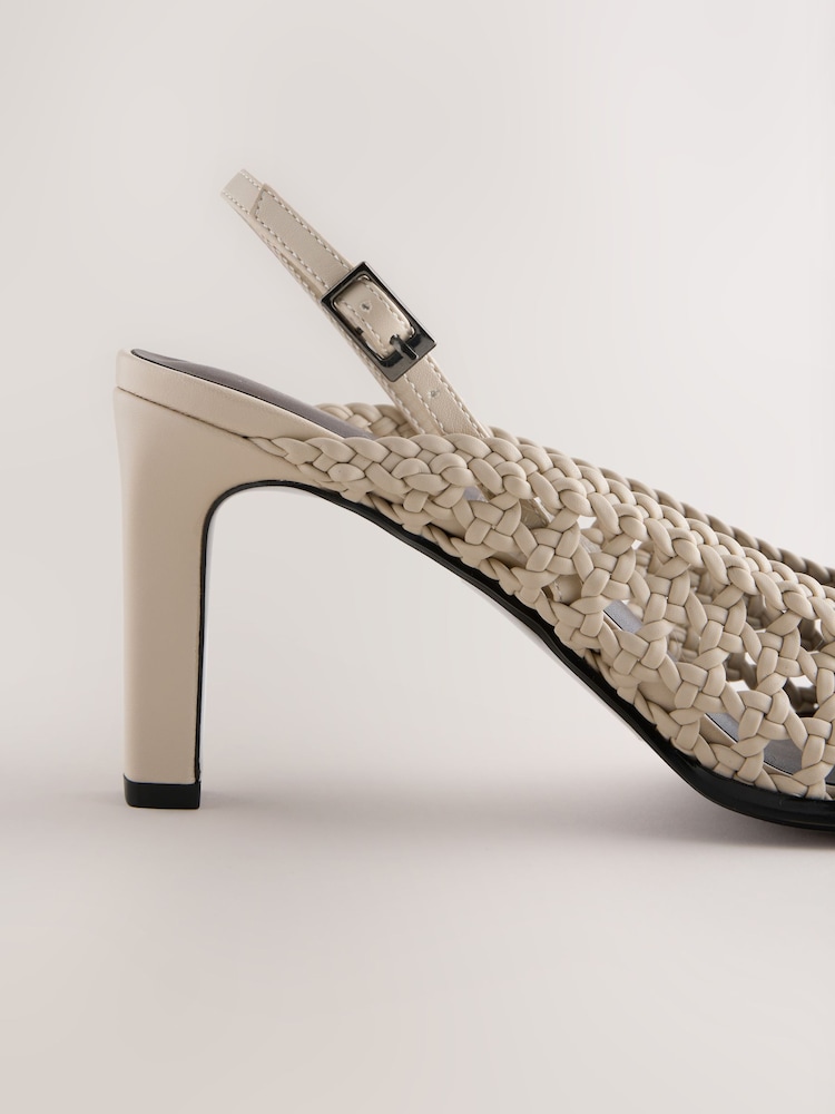 Bone Forever Comfort Weave Slingback Heels - Image 5 of 5