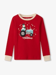Hatley Natural Tree Farm Merry Christmas Kids Pyjamas Set - Image 3 of 4