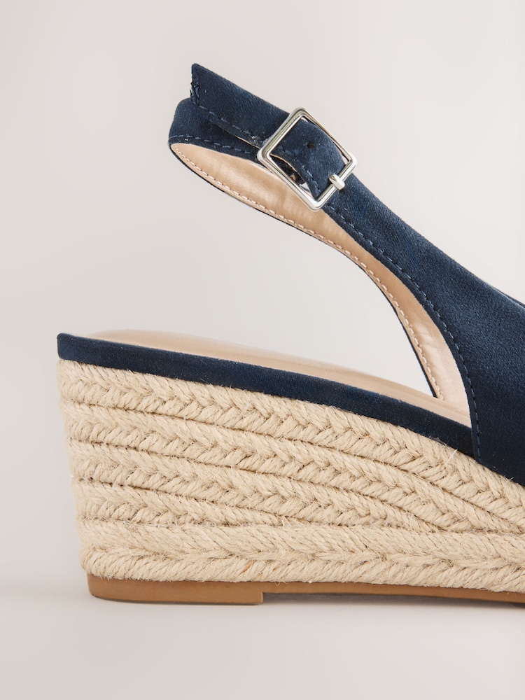 navy blue wedge dress shoes Navy Blue Wedding Wedges with Crystal Design