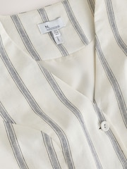 Ecru Stripe N. Premium Linen Blend Waistcoat - Image 2 of 4