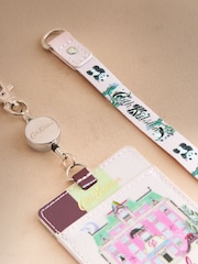 Cath Kidston Pink Hotel Print Retractable Lanyard - Image 2 of 3