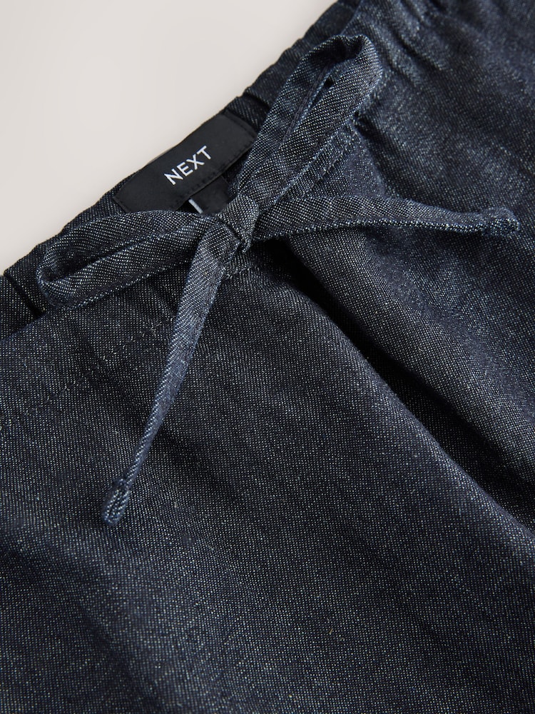 Indigo Blue Pull On Lightweight Denim Skirt - Image 2 of 3
