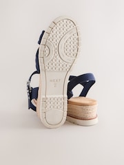 Navy Forever Comfort® Cross Over Wedges - Image 10 of 10