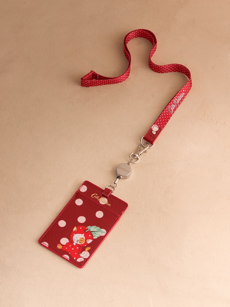 Red Polka Dot Print Lanyard Bag - Image 1 of 3