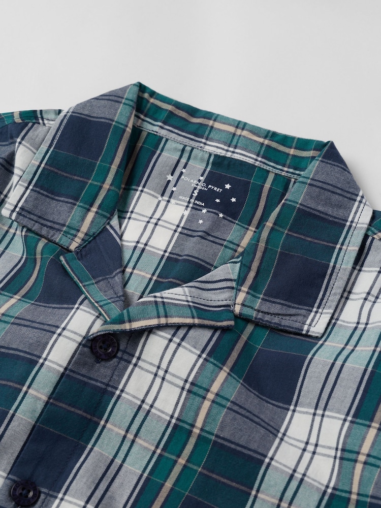 Polarn O. Pyret Adult Cotton Checked Christmas Pyjamas - صورة 2 من 2 Polarn O. Pyret Adult Cotton Checked Christmas Pyjamas - صورة 2 من 2
