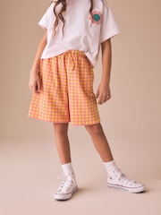Pink/Yellow Gingham - Pantalones cortos oversize (3-16 años) - Imagen 1 de 8